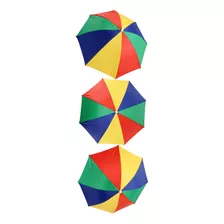 Chapéu De Guarda-chuva Arco-íris De 3 Peças, Chapéu De Prote