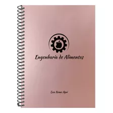 Caderno Colegial Personalizado Profissões Rosê Gold 80 F