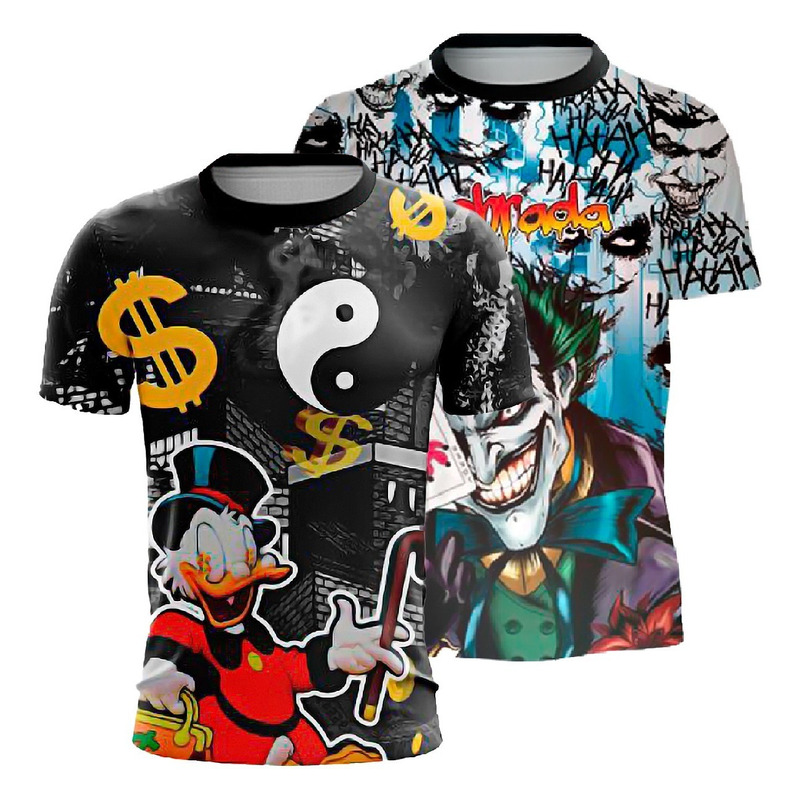 KIT 2 Camisa De Quebrada Mandrake Masculina Metralha Joker Grau Camiseta de  Favela - Verde