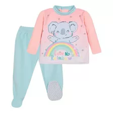 Pijama Bebé Niña Polar Rainbow Coral H2o Wear