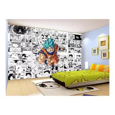 Papel De Parede Dragon Ball Goku Página Manga 10m² Dbz665