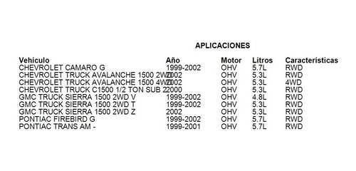Bulbo Aceite Pontiac Trans Am - 1999 - 2001 Ohv 5.7l Rwd Gas Foto 5