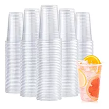 100 Vaso Desechable Plastico Vaso 13oz Vasos Plasticos 400ml Desechables Vasos Para Bebidas Juego De Vasos Descartables Vasos Grande Vasos Plásticos Pasteleriacl