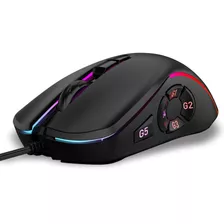 Mouse Gamer Periférico 7200dpi 10 Botones Cable Rgb Weibo X9