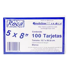 Tarjetas De Cartulina 5x8 12x20cm Roca, Paq/100 Piezas
