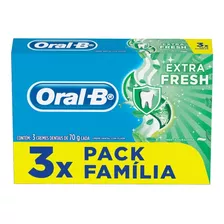 Creme Dental Oral-b Extra Fresh Menta Cx 3 Und 70g