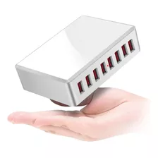 Cargador Rapido Multiple 8 Puertos Usb 40w 4a Zapatilla Usb