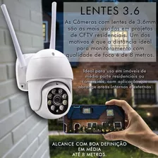 Câmera Ip Speed Dome Zoom 4x Mais Ptz Wifi Prova D Água Ip66