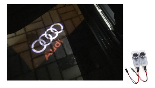 Audi Kit Proyector Luz Led Cortesa Logo Insignia  Foto 2