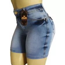 Roupas Femininas Shorts Jeans Cintura Alta - Kit Com 2