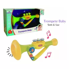 Trompete Infantil Musical Com Luz E Som - Adijomar