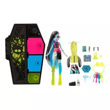 Boneca Monster High Skulltimates Secrets Neon Frankie D Luxo