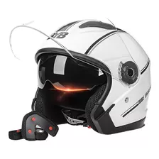 Casco De Moto Antivaho De Doble Lente Para Mujer Byb/730