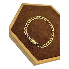 Pulseira Bracelete Laminada 6mm Banhado No Ouro 18k