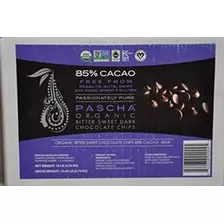 Pascha Granel Orgánica Bitter Chocolate Chips Dulces 85% Cac