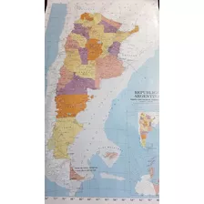 Mapa De Argentina En Lona 1,60 X 2,50