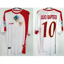 Camisa Futebol Sevilla Espanha Joma #10 Julio Baptista 2004