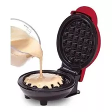 Mini Waflera Antiadherente Eléctrica Rojo - Waffle