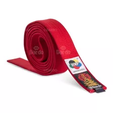 Cinturon Karate Daedo Wkf Rojo 310 Cms.