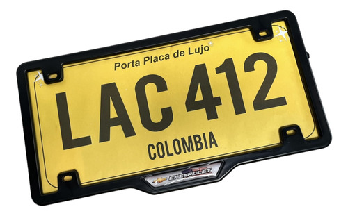 Foto de Protector De Placa Chevrolet Spark X 2 Unidades 