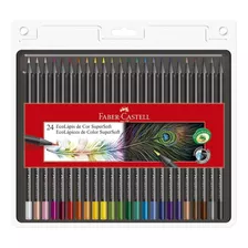 Lápis De Cor Ecolápis Supersoft 24 Cores Faber Castell Profissional