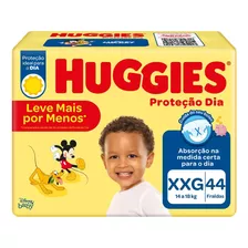 Fralda Huggies Proteção Diaria Tamanho Xxg Com 44 Unidades 