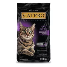 Alimento Catpro Premium Castrados/indoor Para Gato Adulto Sabor Mix En Bolsa De 15 kg