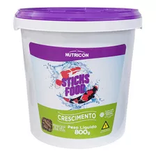 Ração De Carpa Peixe Nutricon Sticks Food Crescimento 800gr