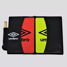 Cartão De Árbitro Umbro Vermelho E Amarelo