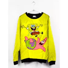 Blusa Moletom Canoa Frio Bob Esponja Patrick Estrela Star 