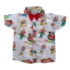 Camisa Cocomelon Infantil Temática Social Festa 