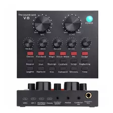 Interface Audio Tarjeta De Sonido V8 Live Stream Pc Celular