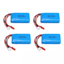 Kit 4x Bateria Wltoys A959 V912 V913 7.4v 1100mah 903048