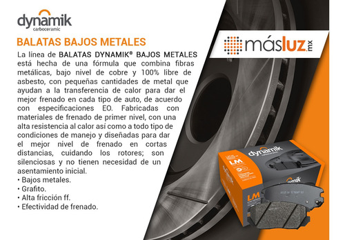 Kit Balatas Bajos Metales Del + Tras Avenger L4 2.4l 08/13 Foto 6