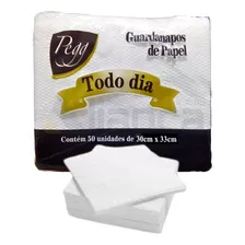 Guardanapo De Papel Branco Luxo Grande 30x33 Macio - 500 Und