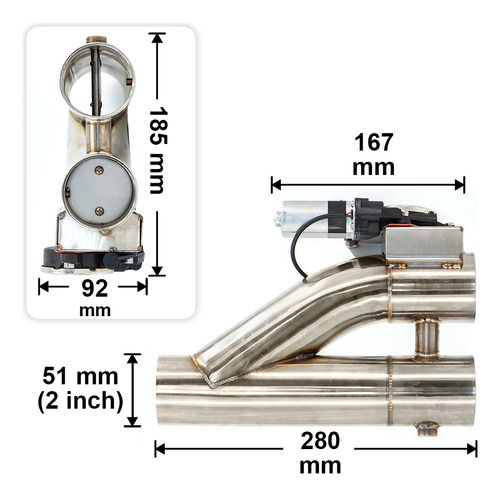 Tubo De Escape De Doble Vlvula Con Control Remoto Foto 6