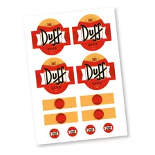 Kit De Cervezas Personalizadas Duff. Imprimibles