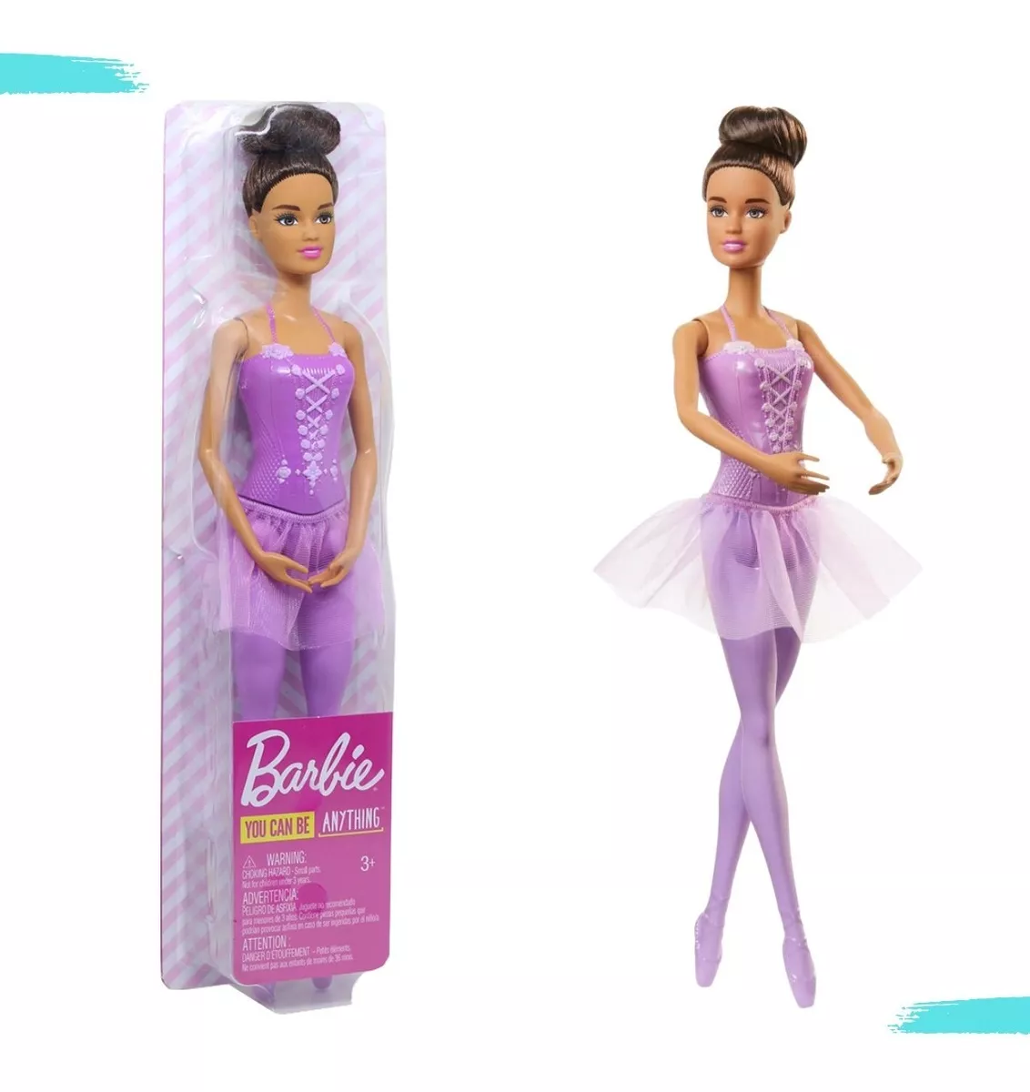 Boneca Barbie You Can Be Bailarina Morena Mattel Original 