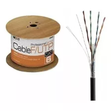 Cable Utp Cat6 Nexxt Exterior %100 Cobre Negro 305 Mtr 