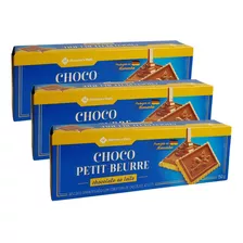 Biscoitos Cobertos De Chocolate Ao Leite Petit Beurre 3x150g