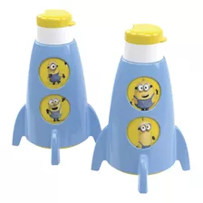 Botella Con Forma De Cohete Minions 320ml Plástico