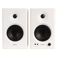 Parlantes Edifier Mr4, 2.0 Activos, Rca/aux Color Blanco