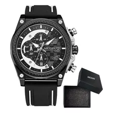 Reloj De Cuarzo Deportivo Megir Chronograph De Silicona