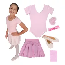 Ballet Bale Roupa Completa 5 Peças Linda Kit Ballet .