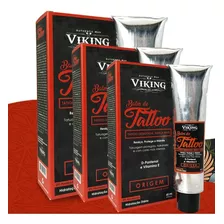 Kit 3 Balm Hidratante De Tattoo 60ml Viking Hidrata E Realça