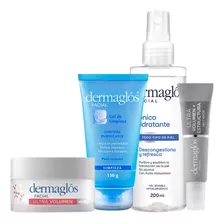 Kit Facial Dermaglós Rutina Experta De Noche Ultra Volumen