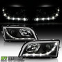 Par Faros Negro Interior Led Volvo V40 Base 2002 1.9l