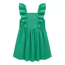 Infanti Vestido Malha Lisboa Bordado Verde