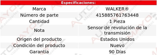 Sensor Vss Walker Rodeo Sport V6 3.2l Isuzu 01-03 Foto 6