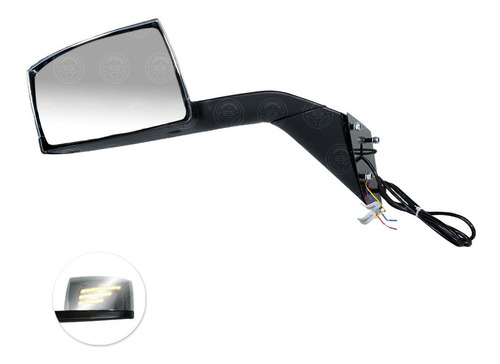 Espejo Para Cofre Volvo 3g Concavo Cromo Luz Led Direcciona Foto 6